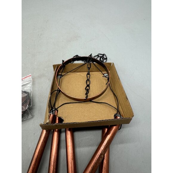 Solar-Powered Copper Hanging Wind Chime Kit With LED Light & Instructions READ - Picture 5 of 9